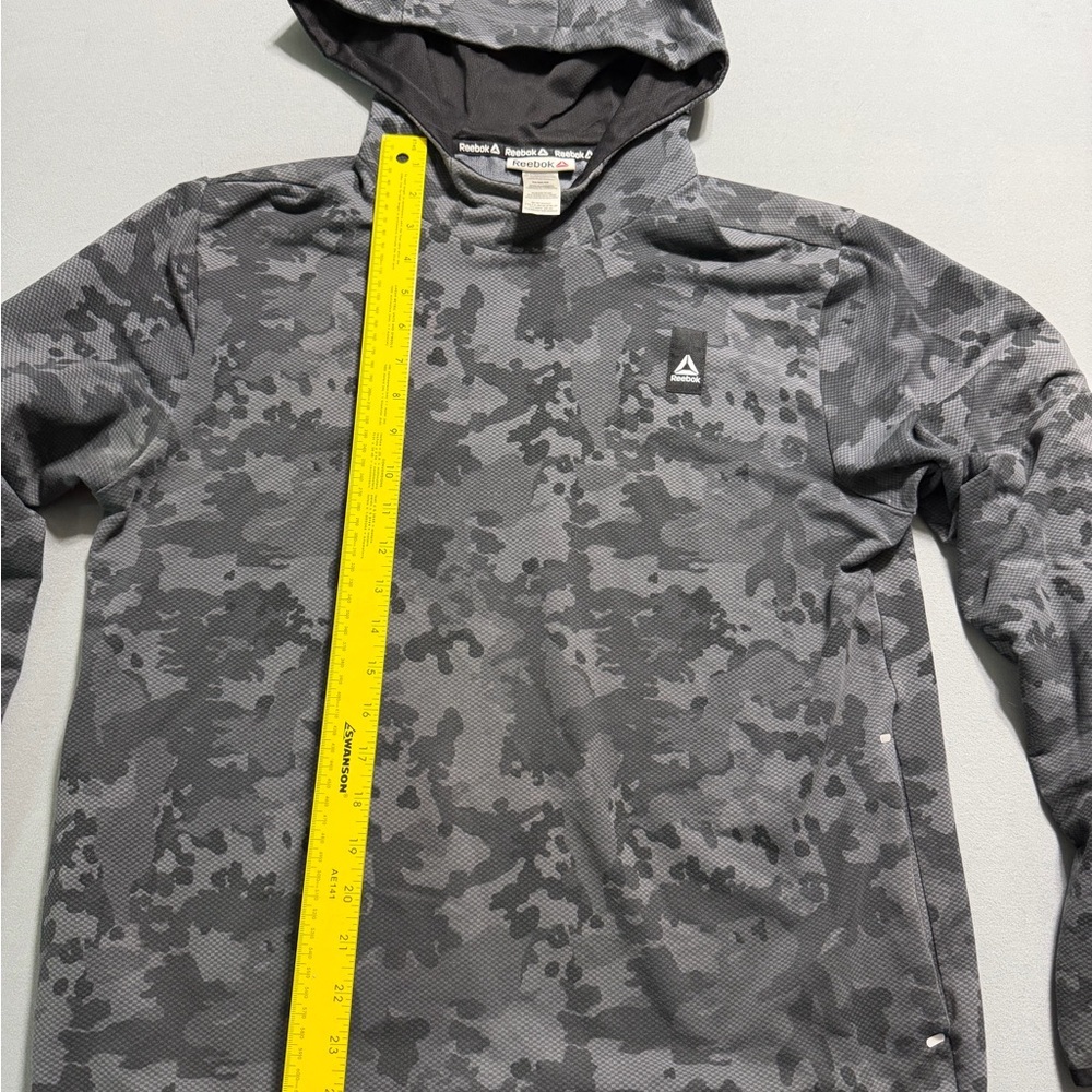 Bundle only! Must be with $15 or more Reebok Charcoal and Black Performance Hood - Picture 4 of 5